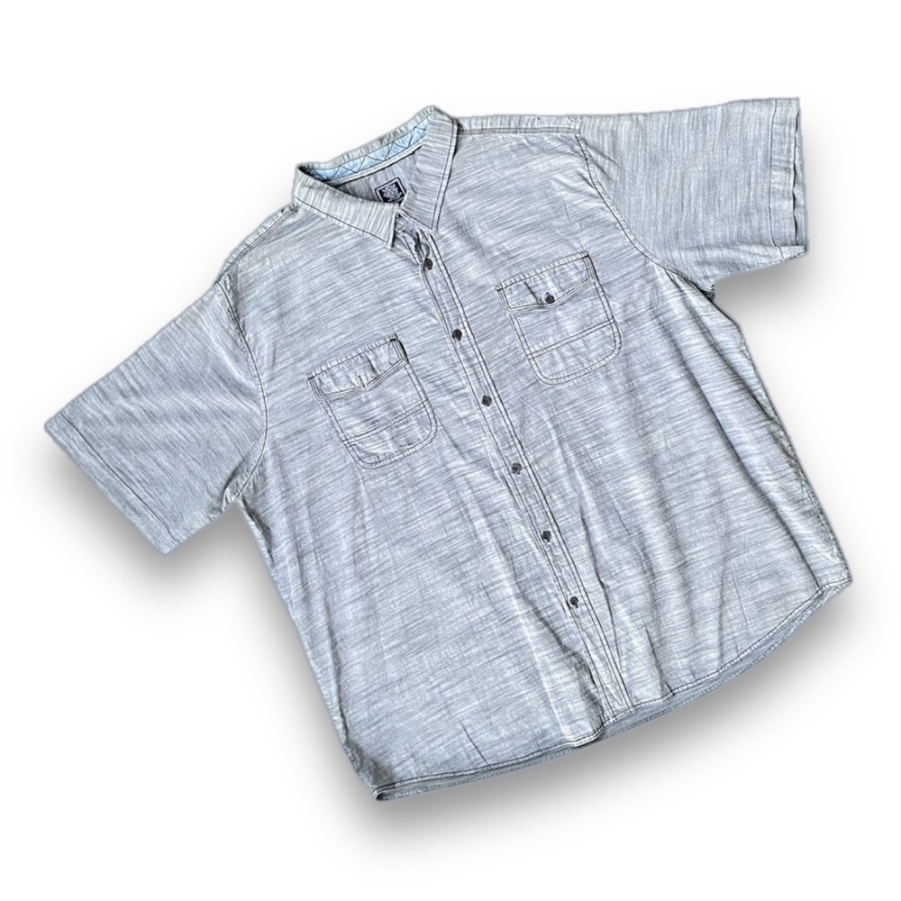 Men's Gray Short Sleeve Shirt